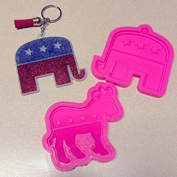 Handmade Political Party Keychains- MADE TO ORDER - Picture 1 of 9